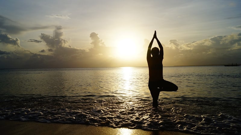Yoga Meditation Silhouette